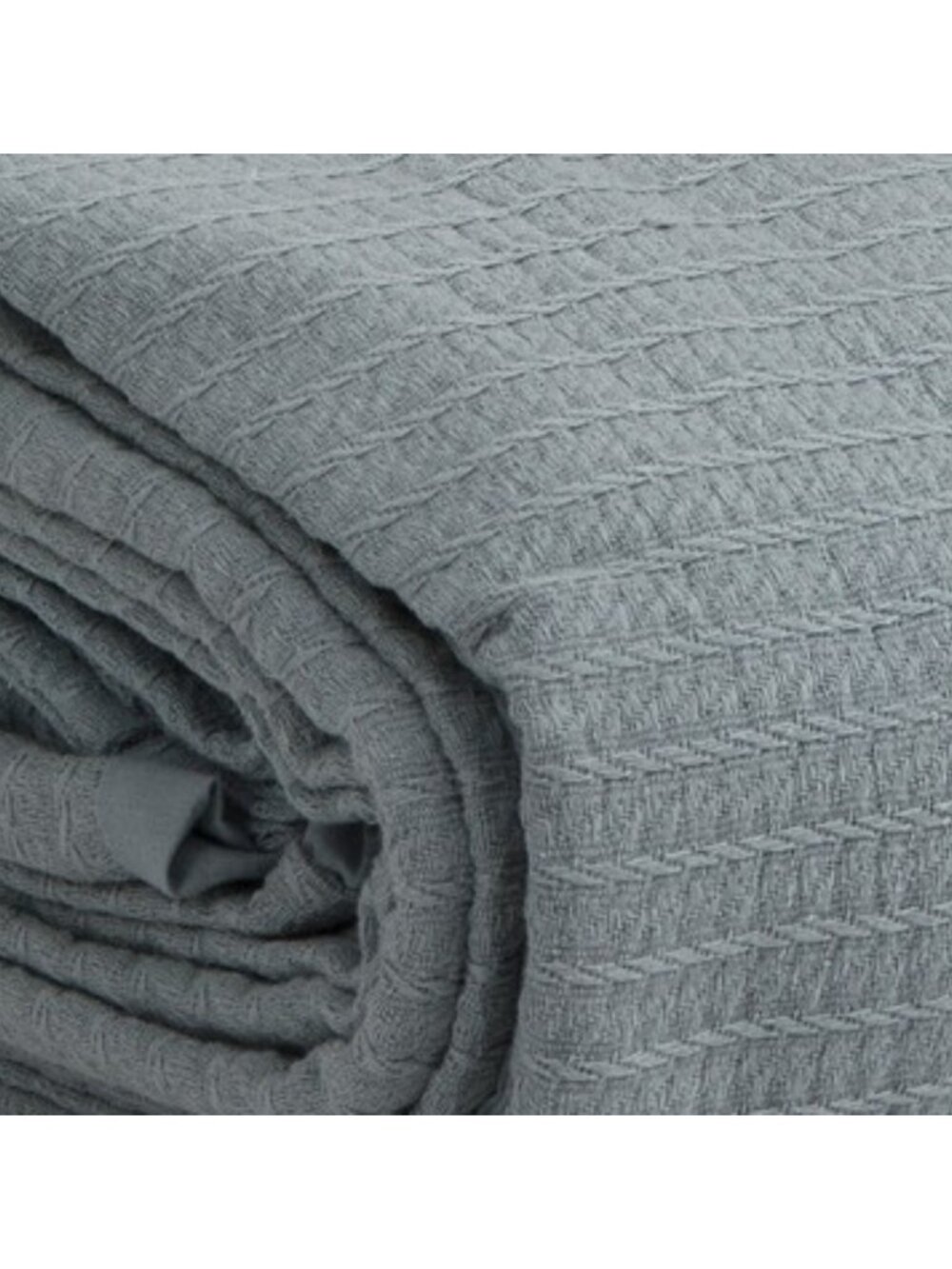 DOCOFIL Made In Portugal 3pc Chambray Rope Texture Duvet Set - Picture 4 of 4